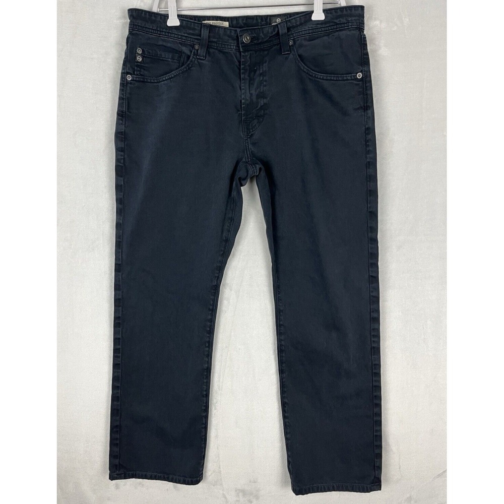 AG Adriano Goldschmied Pant Men 34x34 Black Straight Leg The Protege Stretch USA